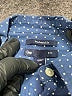 Gap Outlet 100% Cotton Polka Dots Blue Long Sleeve Button-Down Shirt Size M - photo 6