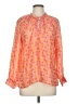 Bella 100% Viscose Orange Long Sleeve Blouse Size M - photo 1