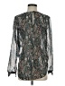 Veronica Beard 100% Silk Paisley Teal Long Sleeve Silk Top Size 2 - photo 1