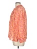 Bella 100% Viscose Orange Long Sleeve Blouse Size M - photo 5