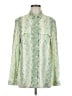 Equipment 100% Viscose Paisley Green Long Sleeve Blouse Size M - photo 1