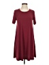 BCBGeneration Solid Burgundy Casual Dress Size S - photo 1
