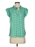 Tamara H. 100% Polyester Green Short Sleeve Blouse Size XS - photo 1
