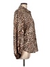 Donna Degnan 100% Polyester Animal Print Brown Long Sleeve Blouse Size 10 - photo 4