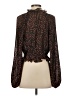 C/MEO Collective 100% Polyester Brown Long Sleeve Blouse Size 4 - photo 2