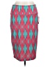 Lularoe Print Teal Casual Skirt Size L - photo 1