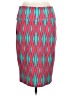 Lularoe Print Teal Casual Skirt Size L - photo 2