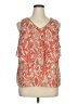 212 Collection 100% Polyester Orange Sleeveless Blouse Size XL - photo 1