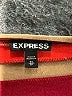 Express 100% Polyester Color Block Burgundy Short Sleeve Top Size XS - photo 7