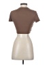 Shein Brown Short Sleeve Turtleneck Size S - photo 2