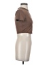 Shein Brown Short Sleeve Turtleneck Size S - photo 4