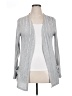 Unbranded 100% Polyester Stripes Gray Cardigan Size XL - photo 1