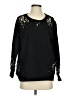 Vocal Black Long Sleeve Blouse Size S - photo 1
