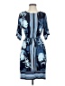 Studio One Print Blue Casual Dress Size S - photo 1
