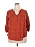 Torrid 100% Rayon Polka Dots Red 3/4 Sleeve Blouse Size 2X Plus (2) - photo 1