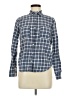 Universal Thread Checkered-gingham Blue Long Sleeve Button-Down Shirt Size XS - photo 1
