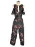 Bailey Blue Print Black Jumpsuit Size S - photo 2