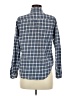 Universal Thread Checkered-gingham Blue Long Sleeve Button-Down Shirt Size XS - photo 2