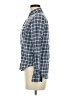 Universal Thread Checkered-gingham Blue Long Sleeve Button-Down Shirt Size XS - photo 5