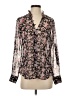 Express Outlet 100% Polyester Floral Pink Long Sleeve Blouse Size S - photo 1