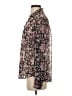 Express Outlet 100% Polyester Floral Pink Long Sleeve Blouse Size S - photo 5