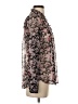 Express Outlet 100% Polyester Floral Pink Long Sleeve Blouse Size S - photo 4