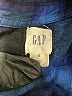Gap 100% Rayon Plaid Blue Long Sleeve Button-Down Shirt Size S - photo 7