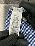 BIENZOE 100% Cotton Checkered-gingham Blue Long Sleeve Button-Down Shirt Size 11 - 12 - photo 4