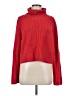 Leith Solid Red Turtleneck Sweater Size M - photo 1