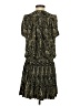 decker 100% Polyester Paisley Black Casual Dress Size XS - photo 2