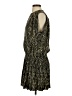 decker 100% Polyester Paisley Black Casual Dress Size XS - photo 5