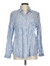 Pure Navy Blue Long Sleeve Button-Down Shirt Size L - photo 1