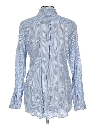 Pure Navy Long Sleeve Button-Down Shirt (view 2)
