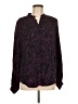 Equipment Purple Long Sleeve Blouse Size M - photo 1