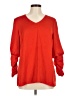 CAbi 100% Polyester Red 3/4 Sleeve Top Size M - photo 1