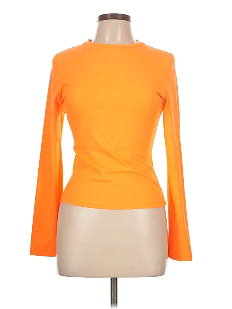 Pre-owned Trendy Queen Long Sleeve T-shirt In Orange