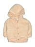 First Impressions 100% Polyester Tan Zip Up Hoodie Size 6-9 mo - photo 1