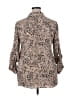 Maurices 100% Polyester Animal Print Tan 3/4 Sleeve Blouse Size XXL - photo 2