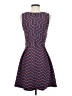 BCBGeneration Chevron-herringbone Blue Casual Dress Size 4 - photo 2