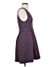 BCBGeneration Chevron-herringbone Blue Casual Dress Size 4 - photo 4