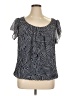 DressBarn 100% Polyester Black Short Sleeve Blouse Size 14 - 16 - photo 1