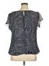 DressBarn 100% Polyester Black Short Sleeve Blouse Size 14 - 16 - photo 2