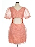 ASOS Design Floral Orange Cocktail Dress Size 10 - photo 1