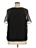 Sam & Jess 100% Polyester Black Short Sleeve Blouse Size XL - photo 2