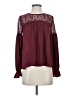 Free Generation 100% Polyester Burgundy Long Sleeve Blouse Size S - photo 1