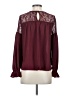 Free Generation 100% Polyester Burgundy Long Sleeve Blouse Size S - photo 2