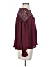 Free Generation 100% Polyester Burgundy Long Sleeve Blouse Size S - photo 4