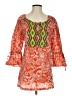 Ivy Jane 100% Cotton Orange Red 3/4 Sleeve Blouse Size S (estimated) - photo 1