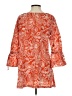 Ivy Jane 100% Cotton Orange Red 3/4 Sleeve Blouse Size S (estimated) - photo 2