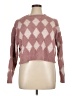 Dreamers By Debut Argyle Pink Pullover Sweater Size XL - photo 1